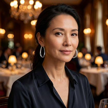 Srebrne kolczyki lezki restauracja